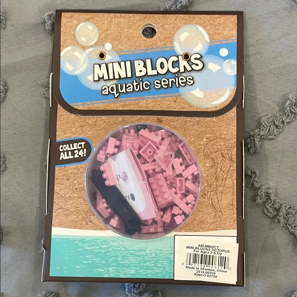 9 Mini Blocks STEM party favors Lego like octopus building kit